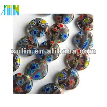 perles de yiwu en gros, perle de verre millefiori, perle de chevron